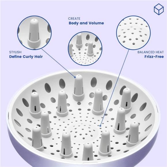 Universal Hair Diffuser “Super Sturdy” 1.7 Inch to 2.6 Inch for Natural Curly - Picture 3 of 7